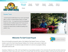 Tablet Screenshot of gulfcoastkayak.com